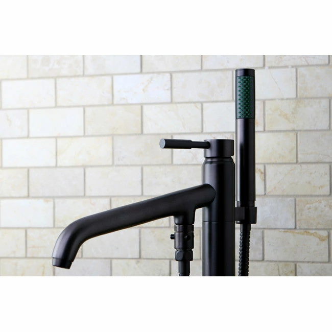 Kingston Brass KS813 Concord Floor Mount Tub Filler With Hand Shower 10 Kingston Brass KS813 Concord Floor Mount Tub Filler With Hand Shower - Image 10