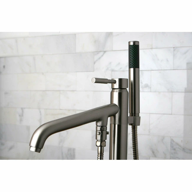 Kingston Brass KS813 Concord Floor Mount Tub Filler With Hand Shower 4 Kingston Brass KS813 Concord Floor Mount Tub Filler With Hand Shower - Image 4