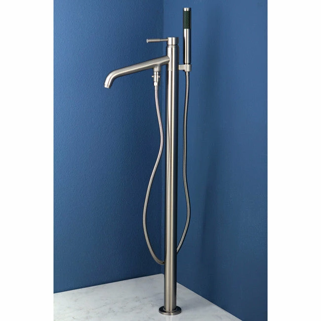 Kingston Brass KS813 Concord Floor Mount Tub Filler With Hand Shower 2 Kingston Brass KS813 Concord Floor Mount Tub Filler With Hand Shower - Image 2