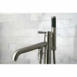 Kingston Brass KS813 Concord Floor Mount Tub Filler With Hand Shower 15 Kingston Brass KS813 Concord Floor Mount Tub Filler With Hand Shower -Hansgrohe Shop KS8138DL CS f4690d22 96bf 4fe5 80dd 5f0b21891811