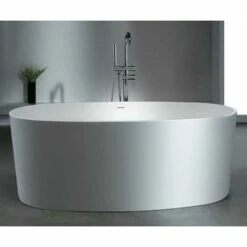 Atlantis Whirlpools Kurow 6131KW 61 X 31 Artificial Stone Freestanding Bathtub