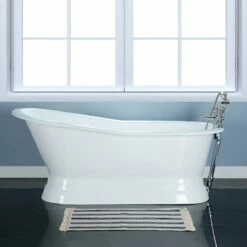 Barclay Leonardo Cast Iron Slipper Freestanding Bathtub