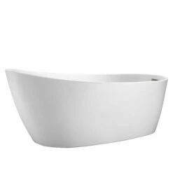 Barclay Lorenzo ATSN60FIG 60" Premium Freestanding Acrylic Slipper Tub W Integral Drain/Overflow