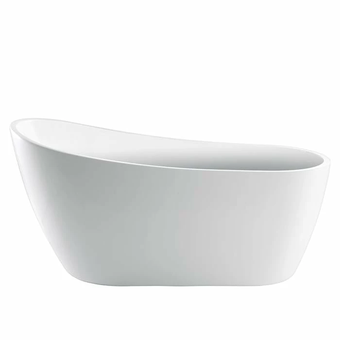 Barclay Lorenzo ATSN60FIG 60" Premium Freestanding Acrylic Slipper Tub W Integral Drain/Overflow 2 Barclay Lorenzo ATSN60FIG 60" Premium Freestanding Acrylic Slipper Tub W Integral Drain/Overflow - Image 2