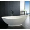 Atlantis Whirlpools Lucea 7233LC 72 X 33 Artificial Stone Freestanding Bathtub