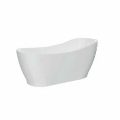 Barclay - Lyndell 67" Acrylic Slipper Tub With Integral Drain And Overflow - ATSN67FIG