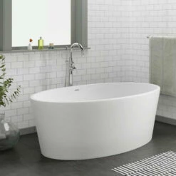 Barclay - Magnus 63" Resin Freestanding Oval Tub - RTOVN63-OF