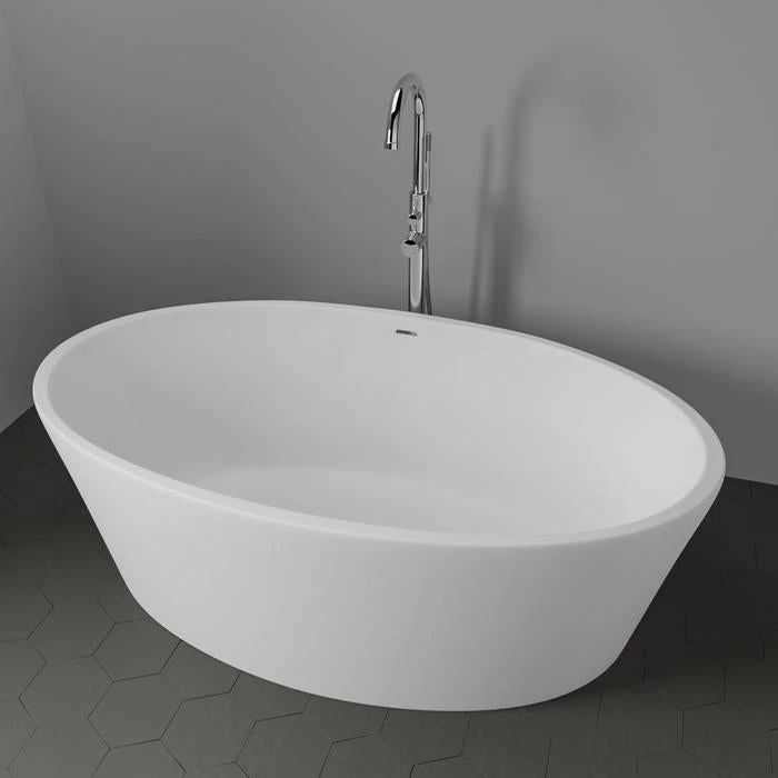 Barclay - Magnus 63" Resin Freestanding Oval Tub - RTOVN63-OF 3 Barclay - Magnus 63" Resin Freestanding Oval Tub - RTOVN63-OF - Image 3