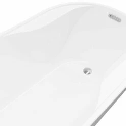 A & E Bath And Shower Miami 59" Double Deck Freestanding Tub No Faucet -Hansgrohe Shop Miami Double Deck 59 x 29 Freestanding Soaking Bathtub 4