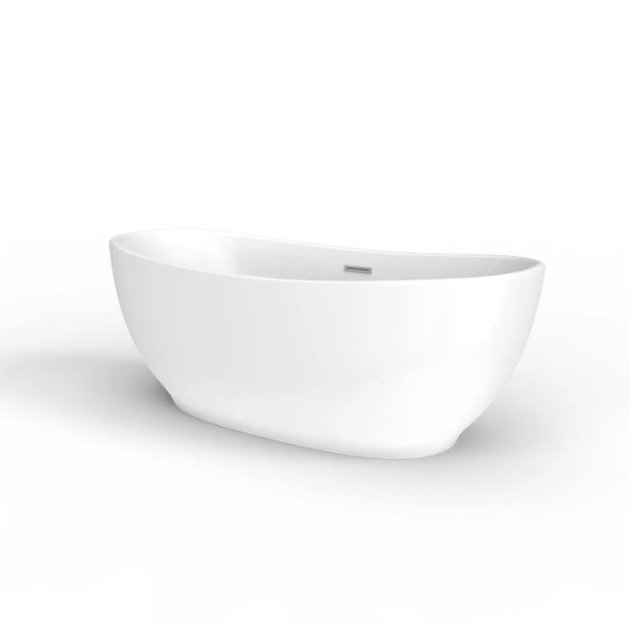 Barclay - Mystique 59" Acrylic Double Slipper Tub With Integral Drain - ATDSN59IG 4 Barclay - Mystique 59" Acrylic Double Slipper Tub With Integral Drain - ATDSN59IG - Image 4