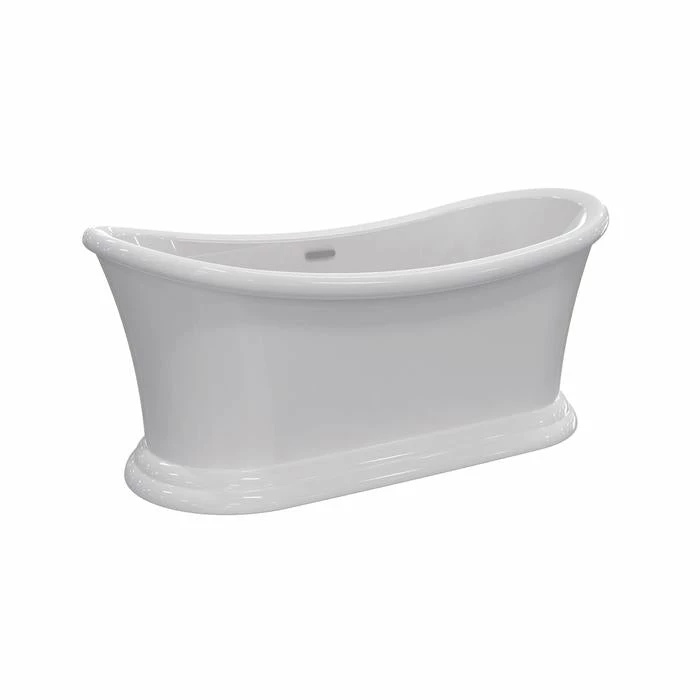 Barclay - Nemo 67" Acrylic Double Slipper Tub With Integral Drain And Overflow - ATDSN67BIG 2 Barclay - Nemo 67" Acrylic Double Slipper Tub With Integral Drain And Overflow - ATDSN67BIG - Image 2