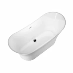 Barclay - Noreen 69" Acrylic Double Slipper Tub With Integrated Drain And Overflow - ATDSN69KIG -Hansgrohe Shop Noreen3