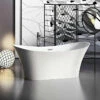 Barclay - Noreen 69" Acrylic Double Slipper Tub With Integrated Drain And Overflow - ATDSN69KIG
