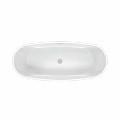 Barclay - Normandy 70" Acrylic Double Slipper Tub With Integrated Drain And Overflow - ATDSN70BIG -Hansgrohe Shop Normandy3