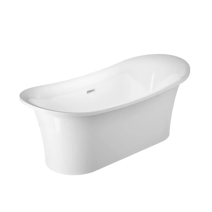 Barclay - Nydia 72" Acrylic Double Slipper Tub With Integrated Drain And Overflow - ATFDSN72IG 1 Barclay - Nydia 72" Acrylic Double Slipper Tub With Integrated Drain And Overflow - ATFDSN72IG