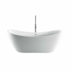 Barclay - Nyx 72" Acrylic Double Slipper Tub With Integral Drain And Overflow- ATDSN72IG 14 Barclay - Nyx 72" Acrylic Double Slipper Tub With Integral Drain And Overflow- ATDSN72IG -Hansgrohe Shop Nyx1