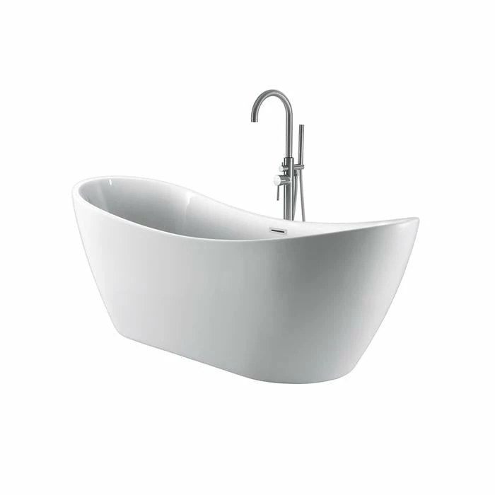 Barclay - Nyx 72" Acrylic Double Slipper Tub With Integral Drain And Overflow- ATDSN72IG 4 Barclay - Nyx 72" Acrylic Double Slipper Tub With Integral Drain And Overflow- ATDSN72IG - Image 4