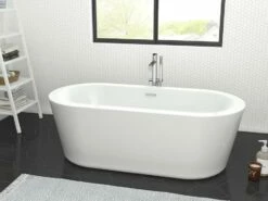 Barclay - Ollie 55" Acrylic Tub With Integral Drain And Overflow - ATOVN55IG