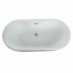 Barclay - Pan 56" Acrylic Freestanding Tub With Integral Drain - ATOVN56BIG -Hansgrohe Shop Pan3