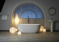 Barclay - Pan 56" Acrylic Freestanding Tub With Integral Drain - ATOVN56BIG