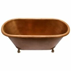 Barclay - Panya 68" Roll Top Copper Tub - COTRN68-AC-AC -Hansgrohe Shop Panya3