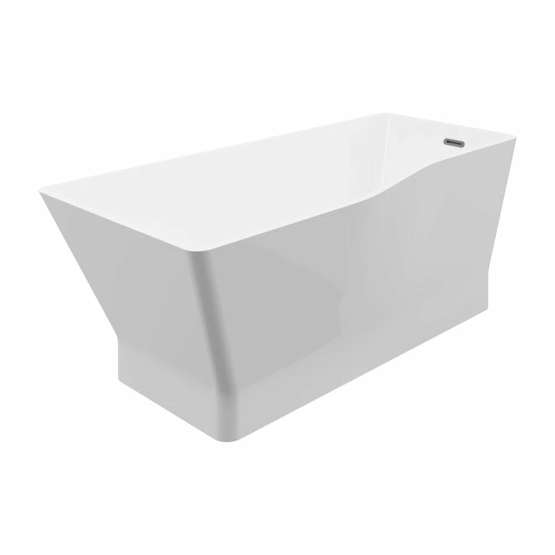 A&E Bath And Shower Riga Asymetric Freestanding Tub No Faucet 6 A&E Bath And Shower Riga Asymetric Freestanding Tub No Faucet - Image 6