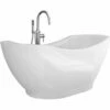 A & E Bath And Shower Salacia Acrylic 67" Premium All-in-One Oval Freestanding Tub Kit