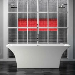 Barclay - Simone 67" Acrylic Tub With Integral Drain And Overflow - ATFRECN67IG