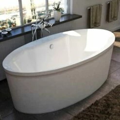 Atlantis Whirlpools Suisse 68 X 34 Oval Double Ended Freestanding Bathtub