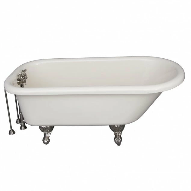 Barclay TKADTR60-BBN3 Anthea 60″ Acrylic Roll Top Tub Kit In Bisque – Brushed Nickel Accessories 1 Barclay TKADTR60-BBN3 Anthea 60″ Acrylic Roll Top Tub Kit In Bisque – Brushed Nickel Accessories