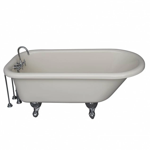 Barclay TKADTR60-BCP10 Anthea 60″ Acrylic Roll Top Tub Kit In Bisque – Polished Chrome Accessories 1 Barclay TKADTR60-BCP10 Anthea 60″ Acrylic Roll Top Tub Kit In Bisque – Polished Chrome Accessories