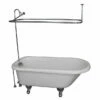 Barclay TKADTR60-WCP5 Anthea 60″ Acrylic Roll Top Tub Kit In White – Polished Chrome Accessories