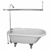 Barclay TKADTR60-WCP6 Anthea 60″ Acrylic Roll Top Tub Kit In White – Polished Chrome Accessories