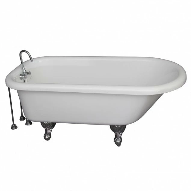 Barclay TKADTR60-WCP9 Anthea 60″ Acrylic Roll Top Tub Kit In White – Polished Chrome Accessorie 1 Barclay TKADTR60-WCP9 Anthea 60″ Acrylic Roll Top Tub Kit In White – Polished Chrome Accessorie