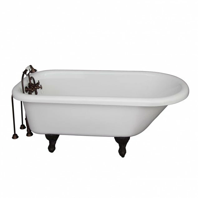 Barclay TKADTR60-WORB2 Anthea 60″ Acrylic Roll Top Tub Kit In White – Oil Rubbed Bronze Accessories 1 Barclay TKADTR60-WORB2 Anthea 60″ Acrylic Roll Top Tub Kit In White – Oil Rubbed Bronze Accessories
