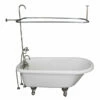 Barclay TKADTR67-WBN2 Asia 67″ Acrylic Roll Top Tub Kit In White – Brushed Nickel Accessories