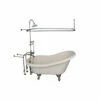 Barclay TKADTS60-BBN4 Fillmore 60″ Acrylic Slipper Tub Kit In Bisque – Brushed Nickel Accessories