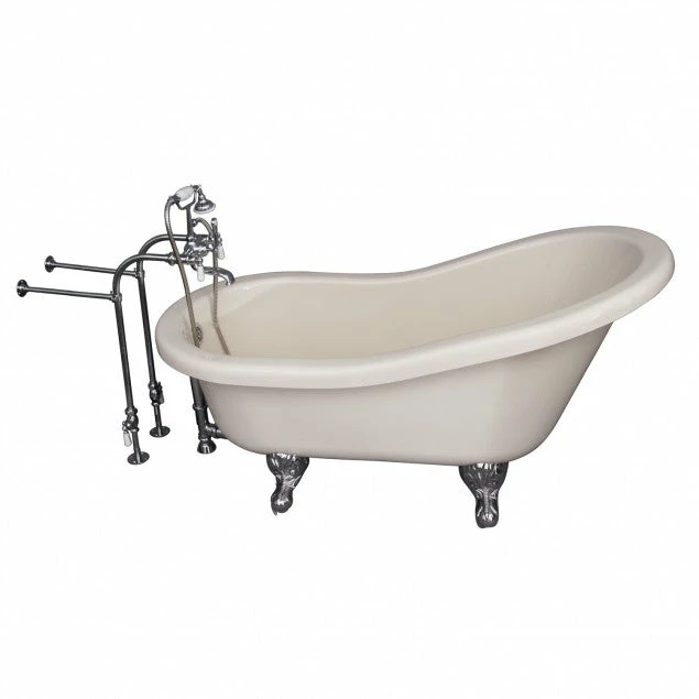 Barclay TKADTS60-BCP1 Fillmore 60″ Acrylic Slipper Tub Kit In Bisque – Polished Chrome Accessories 1 Barclay TKADTS60-BCP1 Fillmore 60″ Acrylic Slipper Tub Kit In Bisque – Polished Chrome Accessories