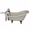 Barclay TKADTS60-BORB2 Fillmore 60″ Acrylic Slipper Tub Kit In Bisque – Oil Rubbed Bronze Accessories