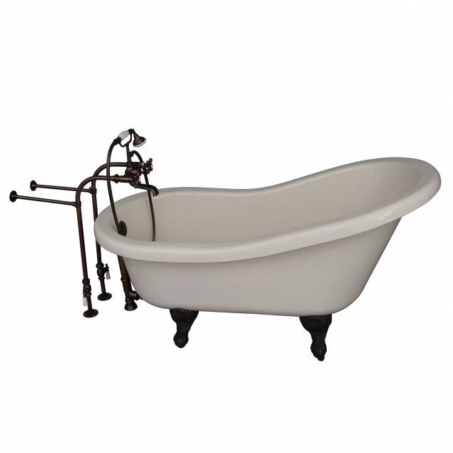Barclay TKADTS60-BORB2 Fillmore 60″ Acrylic Slipper Tub Kit In Bisque – Oil Rubbed Bronze Accessories 1 Barclay TKADTS60-BORB2 Fillmore 60″ Acrylic Slipper Tub Kit In Bisque – Oil Rubbed Bronze Accessories