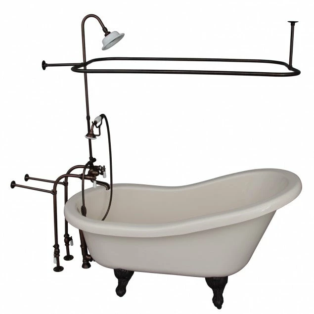 Barclay TKADTS60-BORB3 Fillmore 60″ Acrylic Slipper Tub Kit In Bisque – Oil Rubbed Bronze Accessories 1 Barclay TKADTS60-BORB3 Fillmore 60″ Acrylic Slipper Tub Kit In Bisque – Oil Rubbed Bronze Accessories