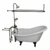 Barclay TKADTS60-WORB3 Fillmore 60″ Acrylic Slipper Tub Kit In White – Oil Rubbed Bronze Accessories