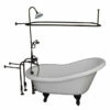 Barclay TKADTS60-WORB4 Fillmore 60″ Acrylic Slipper Tub Kit In White – Oil Rubbed Bronze Accessories