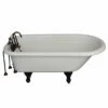 Barclay TKATR60-BORB1 Andover 60″ Acrylic Roll Top Tub Kit In Bisque – Oil Rubbed Bronze Accessories