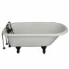 Barclay TKATR60-BORB2 Andover 60″ Acrylic Roll Top Tub Kit In Bisque – Oil Rubbed Bronze Accessories