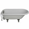 Barclay TKATR60-WBN3 Andover 60″ Acrylic Roll Top Tub Kit In White – Brushed Nickel Accessories