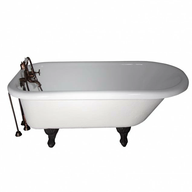 Barclay TKATR67-WCP1 Atlin 67″ Acrylic Roll Top Tub Kit In White – Polished Chrome Accessories 1 Barclay TKATR67-WCP1 Atlin 67″ Acrylic Roll Top Tub Kit In White – Polished Chrome Accessories