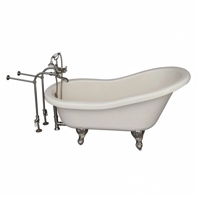 Barclay TKATS60-BBN2 Estelle 60″ Acrylic Slipper Tub Kit In Bisque – Brushed Nickel Accessories 1 Barclay TKATS60-BBN2 Estelle 60″ Acrylic Slipper Tub Kit In Bisque – Brushed Nickel Accessories