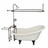 Barclay TKATS60-WORB4 Estelle 60″ Acrylic Slipper Tub Kit In White – Oil Rubbed Bronze Accessories