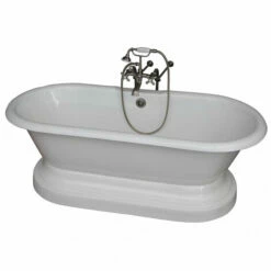 Barclay Duet 67″ Cast Iron Double Roll Top Kit 5 Barclay Duet 67″ Cast Iron Double Roll Top Kit -Hansgrohe Shop TKCTDRNB SN2 635x635 1